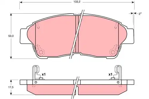 накладки TRW GDB3207