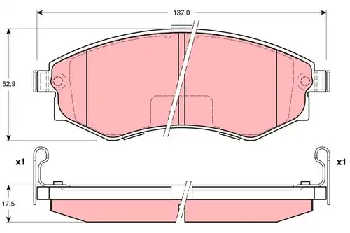 накладки TRW GDB3211