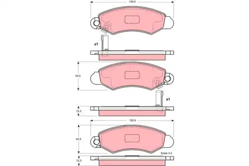 накладки TRW GDB3215