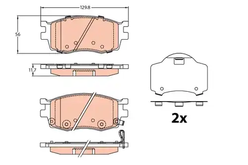 накладки TRW GDB3226