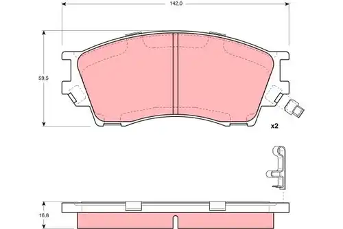 накладки TRW GDB3230