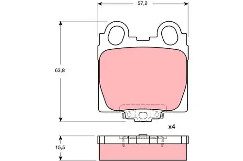 накладки TRW GDB3233