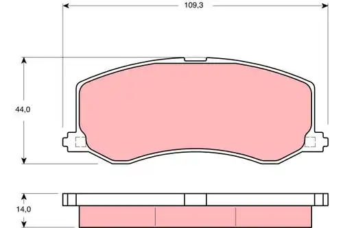 накладки TRW GDB3237