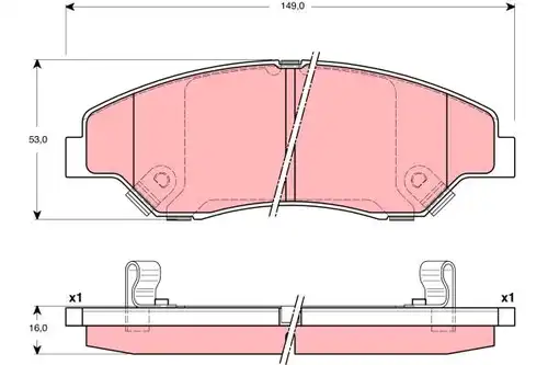 накладки TRW GDB3241