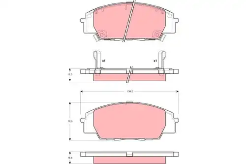 накладки TRW GDB3250