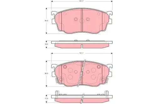 накладки TRW GDB3253