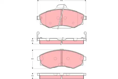 накладки TRW GDB3259