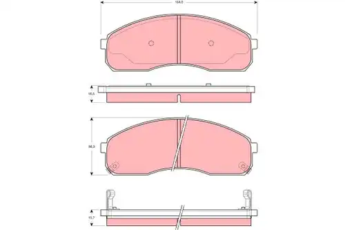 накладки TRW GDB3261