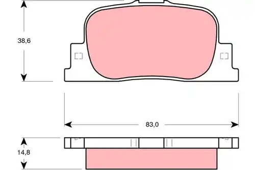 накладки TRW GDB3278