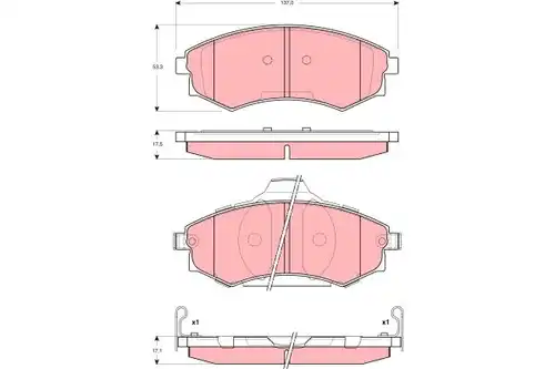 накладки TRW GDB3283