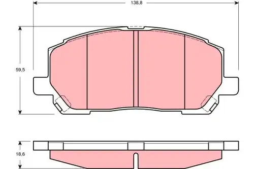 накладки TRW GDB3286