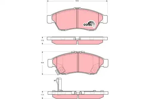 накладки TRW GDB3290