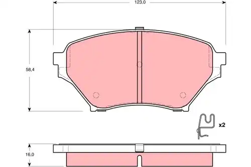 накладки TRW GDB3302