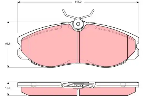 накладки TRW GDB3313