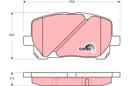 накладки TRW GDB3315