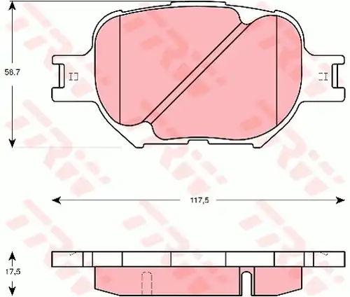 накладки TRW GDB3316