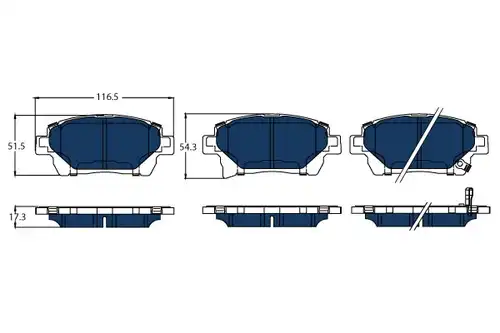 накладки TRW GDB3317BTE