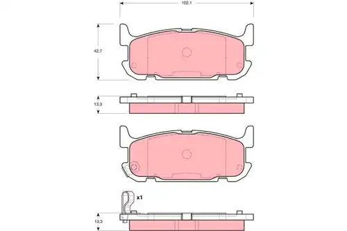 накладки TRW GDB3318