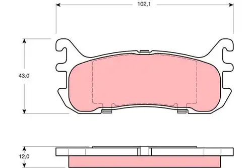 накладки TRW GDB3319