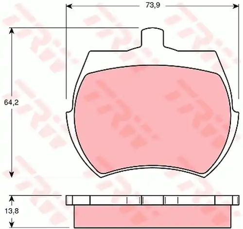 накладки TRW GDB332