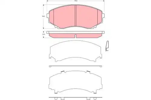 накладки TRW GDB3326