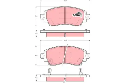 накладки TRW GDB3333