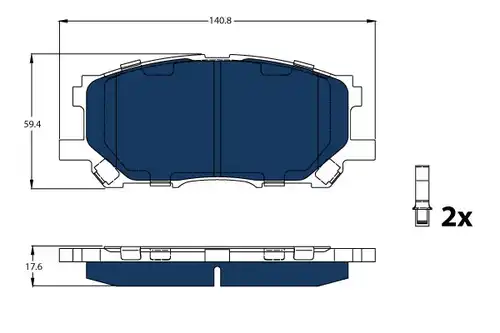 накладки TRW GDB3338BTE