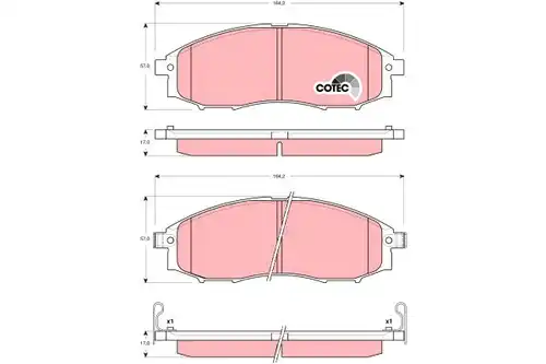 накладки TRW GDB3340