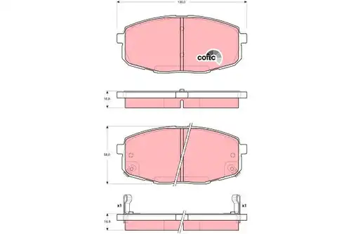 накладки TRW GDB3342