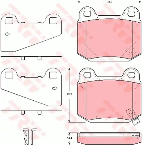 накладки TRW GDB3350