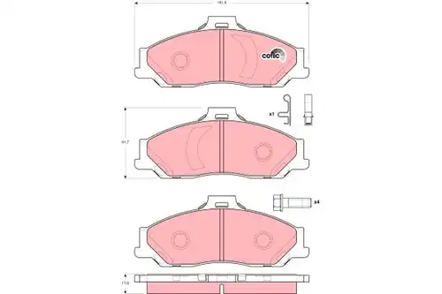 накладки TRW GDB3353