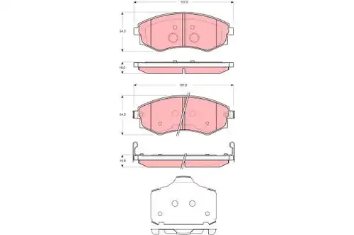 накладки TRW GDB3365