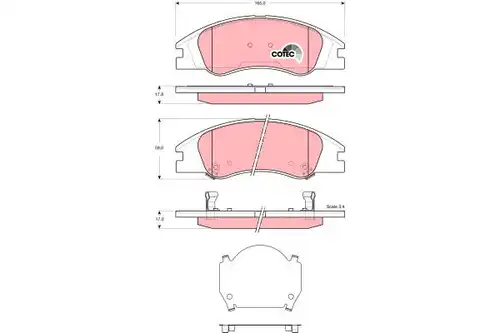 накладки TRW GDB3367