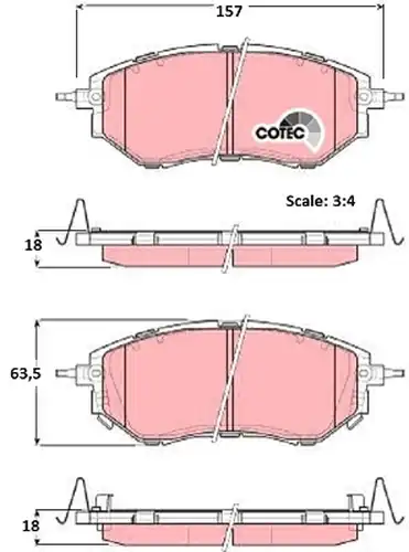 накладки TRW GDB3372