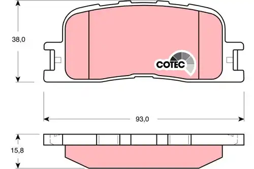 накладки TRW GDB3374