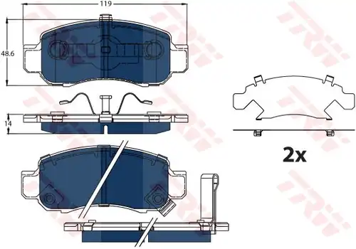 накладки TRW GDB3376BTE