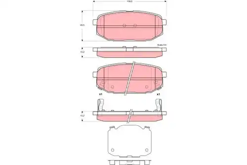 накладки TRW GDB3384