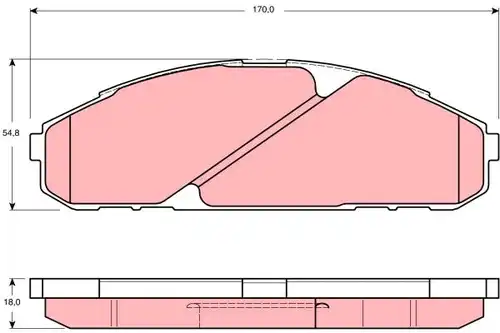 накладки TRW GDB3394