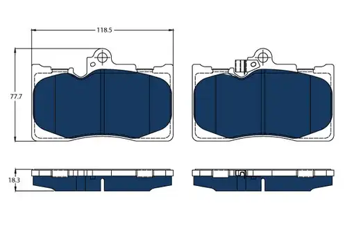 накладки TRW GDB3398BTE