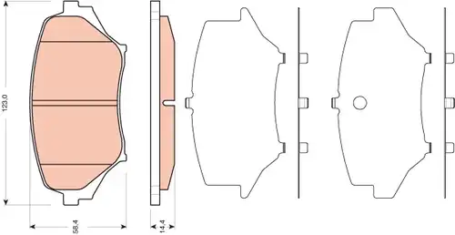 накладки TRW GDB3401