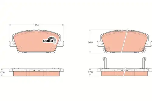 накладки TRW GDB3407