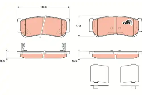 накладки TRW GDB3419