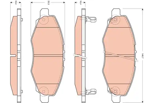 накладки TRW GDB3427