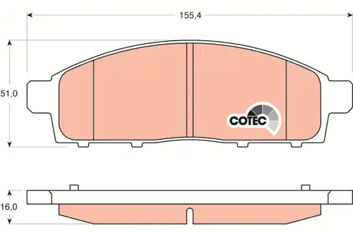 накладки TRW GDB3435