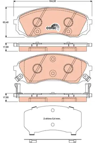 накладки TRW GDB3448