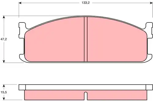 накладки TRW GDB345