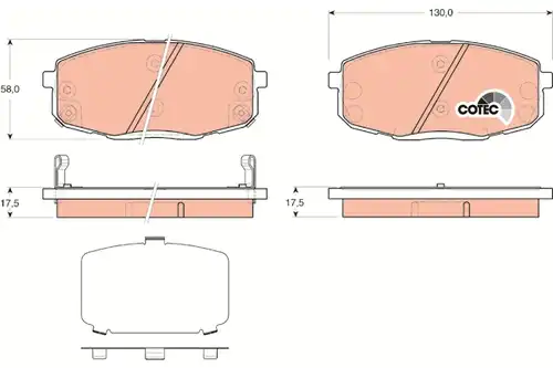 накладки TRW GDB3450