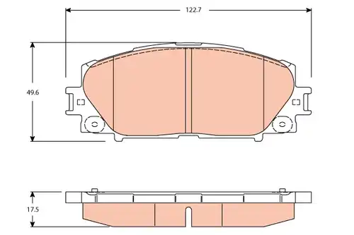 накладки TRW GDB3459