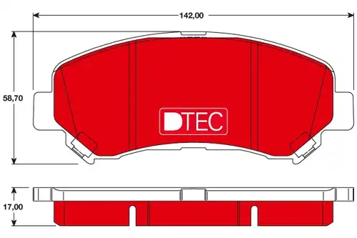 накладки TRW GDB3467DTE