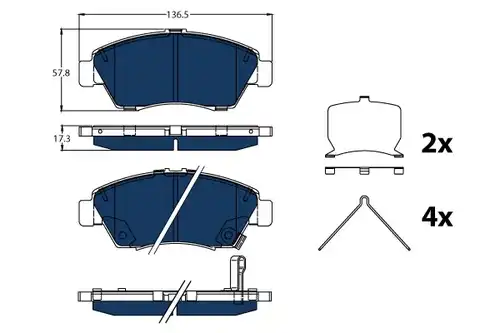 накладки TRW GDB3478BTE